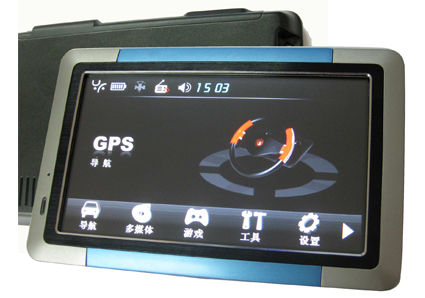 5.0 اینچ 65K رنگ TFT صفحه لمسی بلوتوث GPS Navigator System V5008