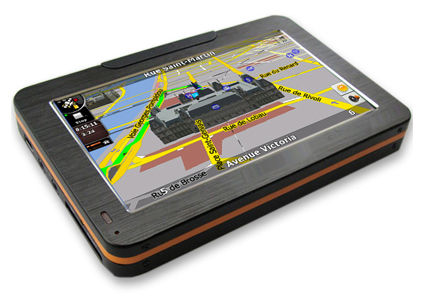 4.3 اینچ ناوبری قابل حمل خودرو GPS V4302 پشتیبانی BT,AV-IN,FM,Multimedia Player